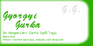 gyorgyi gurka business card